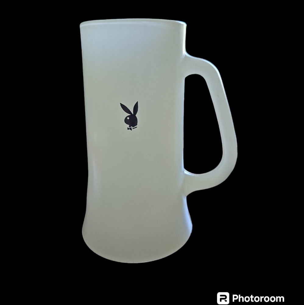 Vintage White PLAYBOY Beer Mug.